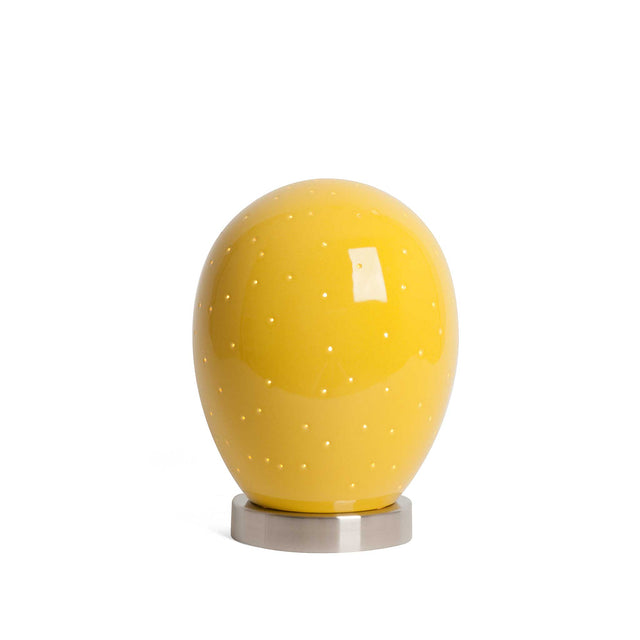 goldenrod yellow ceramic Star Egg nightlight, J Schatz