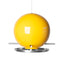 goldenrod yellow ceramic Pop bird feeder, J Schatz