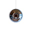 platinum mirror ceramic Pop bird house, J Schatz