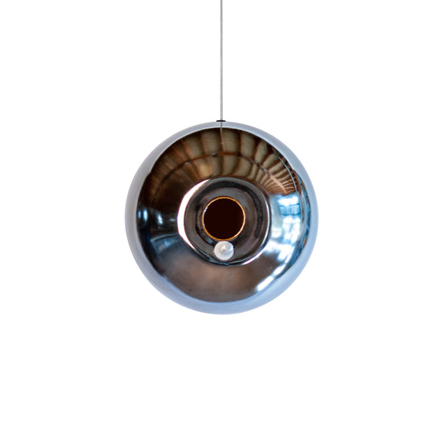 platinum mirror ceramic Pop bird house, J Schatz