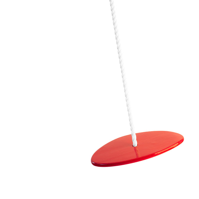 Sumac red ceramic rope swing, detail, J Schatz