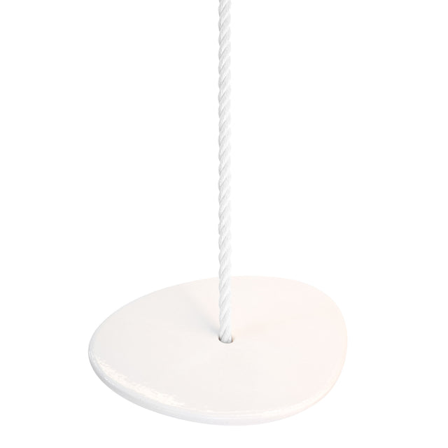 White ceramic rope swing, J Schatz