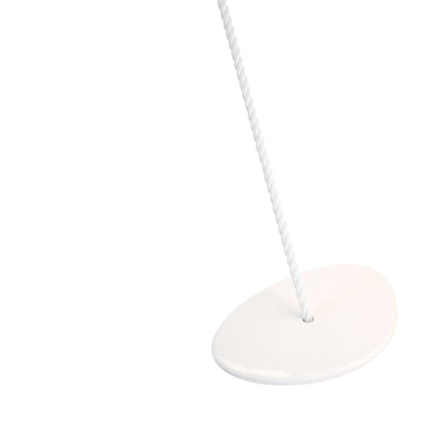 White ceramic rope swing, detail, J Schatz