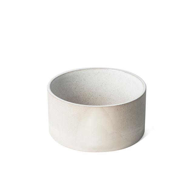 Small Bright White Utilità bowl in glazed stoneware, J Schatz
