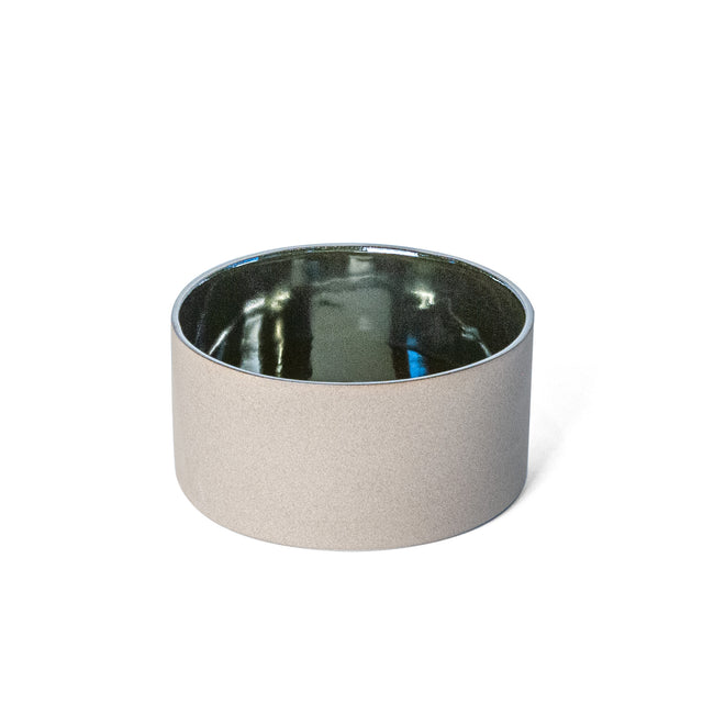 Small Platinum Utilità bowl in glazed stoneware, J Schatz
