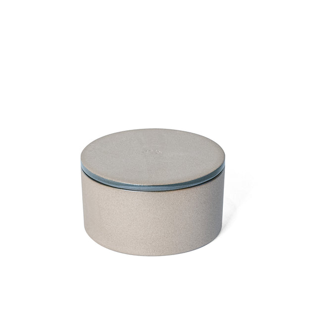 Small Metallic Black Utilità Bowl Undercover with lid on, glazed stoneware, J Schatz
